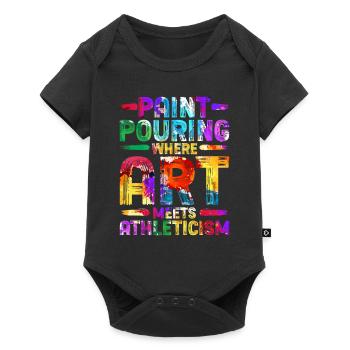 Fluid Painting Artist Art - Baby Premium short-sleeve bodysuit - black - Front
