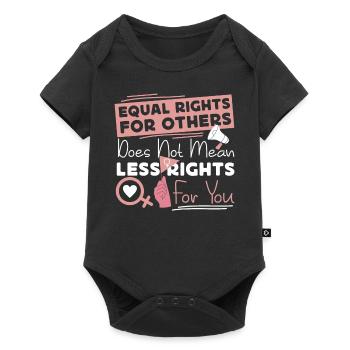 Feminist Equal Rights For Others - Baby Premium Kurzarmbody - Schwarz - Vorne