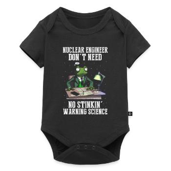 Kernenergie Spruch für Kernenergie - Baby Premium Kurzarmbody - Schwarz - Vorne