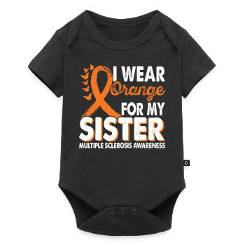 Portez de l’orange pour la Sister Multiple - Body à manches courtes Premium Bébé - noir - Devant