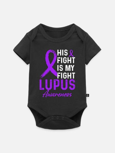 Lupus Awareness Monat - Baby Premium Kurzarmbody - Schwarz