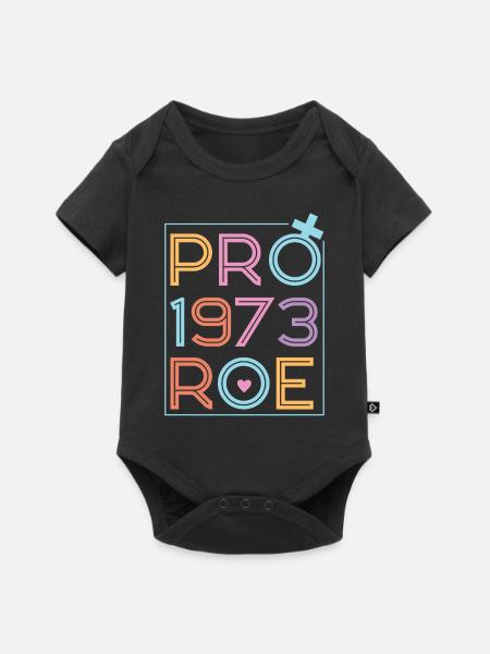Feminist Pro 1973 Roe - Baby Premium Kurzarmbody - Schwarz
