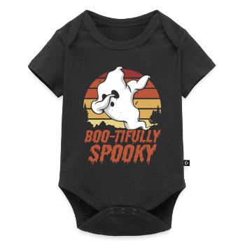 Cute Spooky Ghost Halloween - Baby Premium short-sleeve bodysuit - black - Front