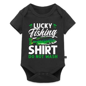 Lucky Fishing - Baby Premium short-sleeve bodysuit - black - Front