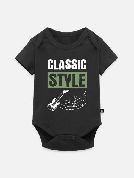 classic rock musik - Baby Premium Kurzarmbody - Schwarz