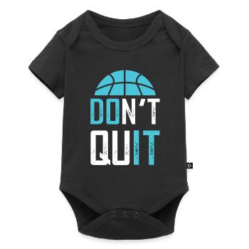 basketball cooler spruch - Baby Premium Kurzarmbody - Schwarz - Vorne