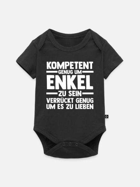 Enkel - Baby Premium Kurzarmbody - Schwarz