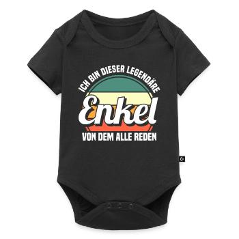 Enkel - Baby Premium Kurzarmbody - Schwarz - Vorne