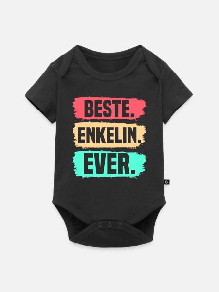 Enkelin - Baby Premium Kurzarmbody - Schwarz