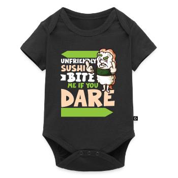 Funny Unhappy Sushi Japanese food Miso-Unhappy - Baby Premium Kurzarmbody - Schwarz - Vorne