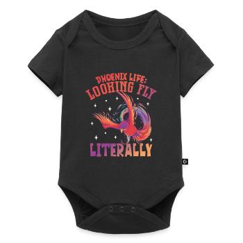 Phoenix Bird Mythical Creatures - Baby Premium short-sleeve bodysuit - black - Front