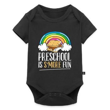 Camping Kids Preschool Is Smore Fun Rainbow Marshm - Baby Premium Kurzarmbody - Schwarz - Vorne