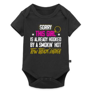 Hooked By A Smokin' Hot Tow Truck Driver Operator - Baby Premium short-sleeve bodysuit - black - Front