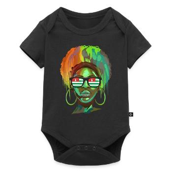 Abkhazie - Body à manches courtes Premium Bébé - noir - Devant