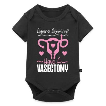 Féministe contre l’avortement ? Avoir un - Body à manches courtes Premium Bébé - noir - Devant