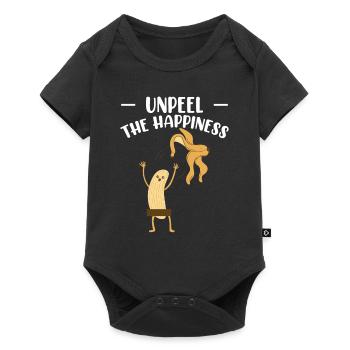 Décollez la banane Happiness - Body à manches courtes Premium Bébé - noir - Devant
