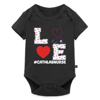 I love cath lab nurse for Valentine's Day - Baby Premium short-sleeve bodysuit - black - Front