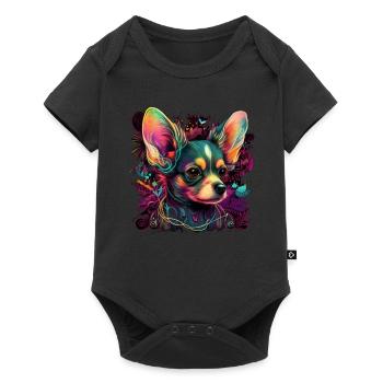 Chihuahua - Electronic Music Techno Festival - Baby Premium short-sleeve bodysuit - black - Front