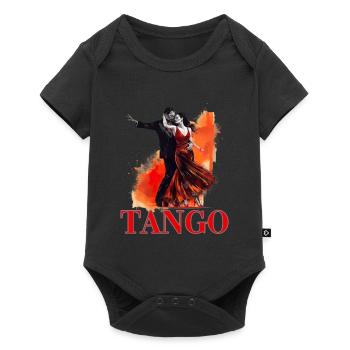 Tango Tanz für einen Tango Tänzer Tänzerinnen - Baby Premium Kurzarmbody - Schwarz - Vorne