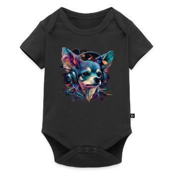 Chihuahua - Electronic Music Techno Festival - Baby Premium short-sleeve bodysuit - black - Front