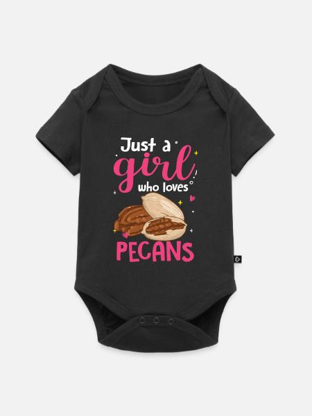Pecannüsse Nüsse Geschenk - Baby Premium Kurzarmbody - Schwarz