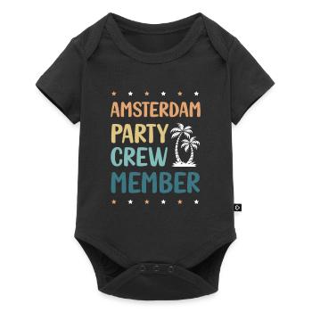 Amsterdam Party Crew - Body à manches courtes Premium Bébé - noir - Devant