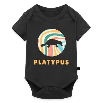 Schnabeltier Platypus - Baby Premium short-sleeve bodysuit - black - Front