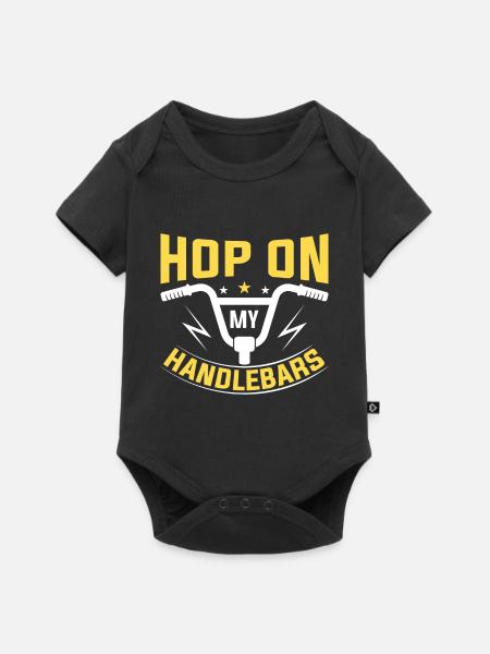 Hüpf Auf Meinen Lenker - Baby Premium Kurzarmbody - Schwarz
