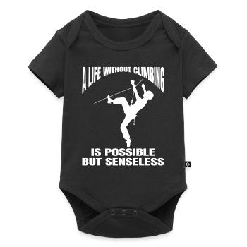 Kletterer Bergklettern Klettern Bergsteigen Berg - Baby Premium Kurzarmbody - Schwarz - Vorne