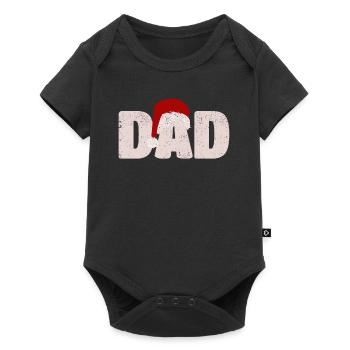 Papa Weihnachtsmann Weihnachten Familie Matching - Baby Premium Kurzarmbody - Schwarz - Vorne