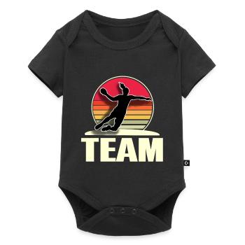 Handball Handballerin Team - Baby Premium short-sleeve bodysuit - black - Front