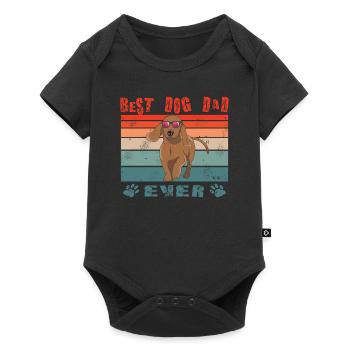 Hunderasse Dackel für Hundeliebhaber - Baby Premium Kurzarmbody - Schwarz - Vorne