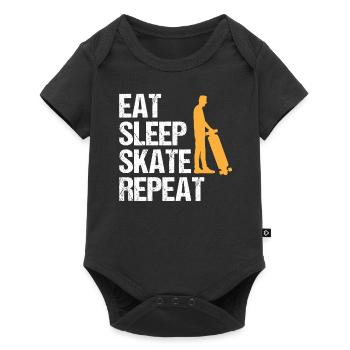 Skateur Skateboard Rider Skating Dire Cadeau - Body à manches courtes Premium Bébé - noir - Devant