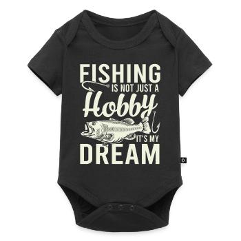 Fishing isn't just a hobby, it's my dream - Baby Premium short-sleeve bodysuit - black - Front