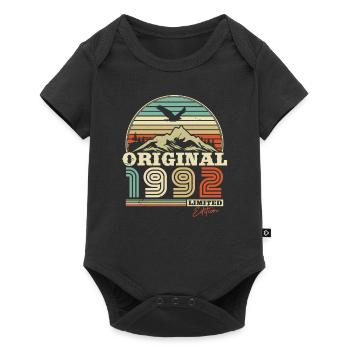 Retro 1992 Gift - Baby Premium short-sleeve bodysuit - black - Front