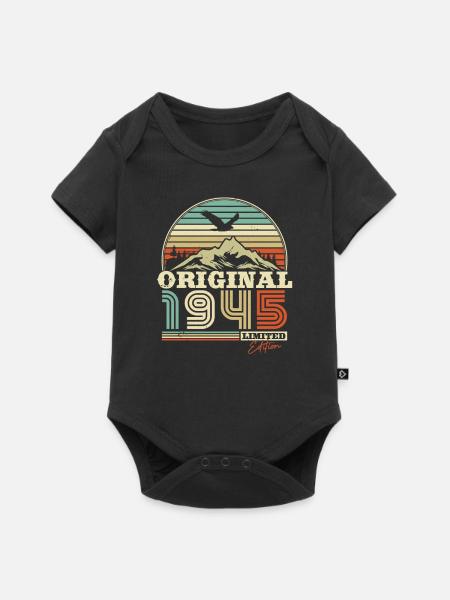 Retro '45 - Classic Gift - Baby Premium Kurzarmbody - Schwarz
