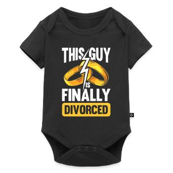 This Guy Is Finally Divorced für Geschiedene und - Baby Premium Kurzarmbody - Schwarz - Vorne