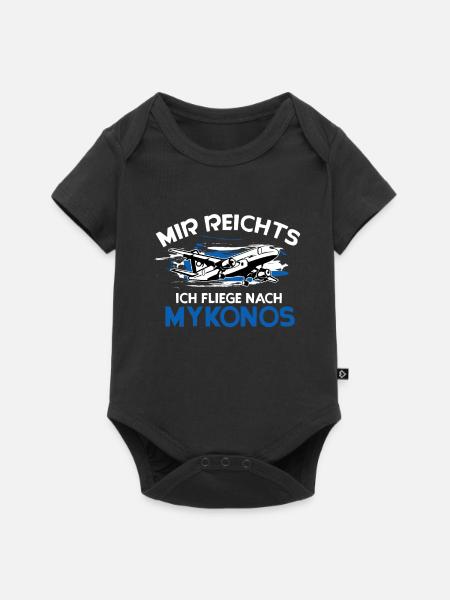 Mykonos - Baby Premium Kurzarmbody - Schwarz