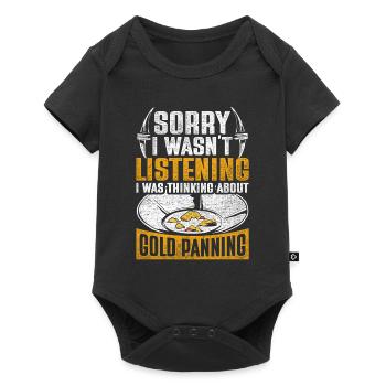 Gold prospectors, gold diggers, gold seekers - Baby Premium short-sleeve bodysuit - black - Front
