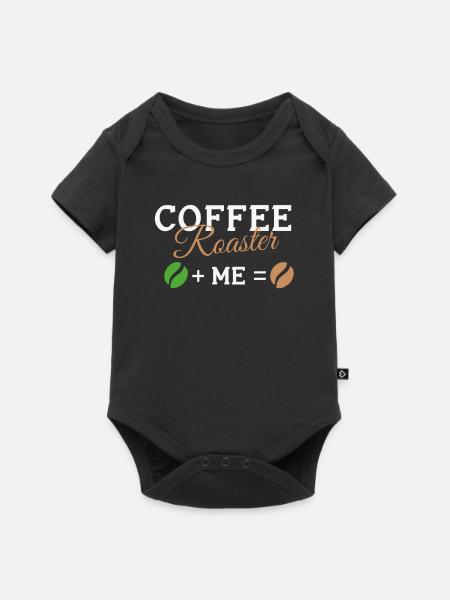 Kafffee Rösten Geschenk - Baby Premium Kurzarmbody - Schwarz