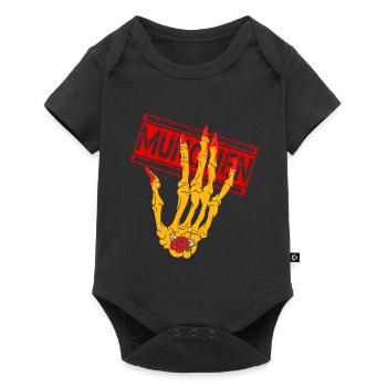 München - Münchner - Baby Premium Kurzarmbody - Schwarz - Vorne