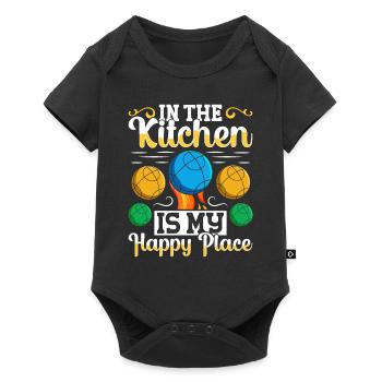 Funny Bocce Game - Baby Premium short-sleeve bodysuit - black - Front