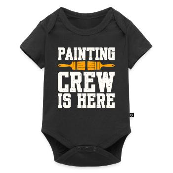 Painting Crew Is Here - Baby Premium short-sleeve bodysuit - black - Front