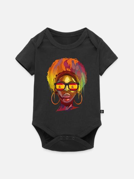 Spanien - Baby Premium Kurzarmbody - Schwarz
