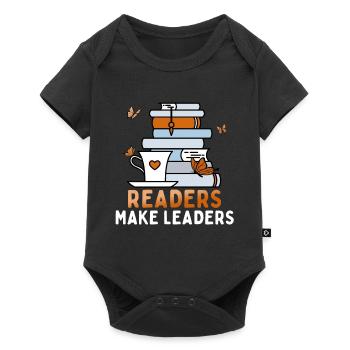Readers Make Guide Bookworm National Book Day - Baby Premium short-sleeve bodysuit - black - Front