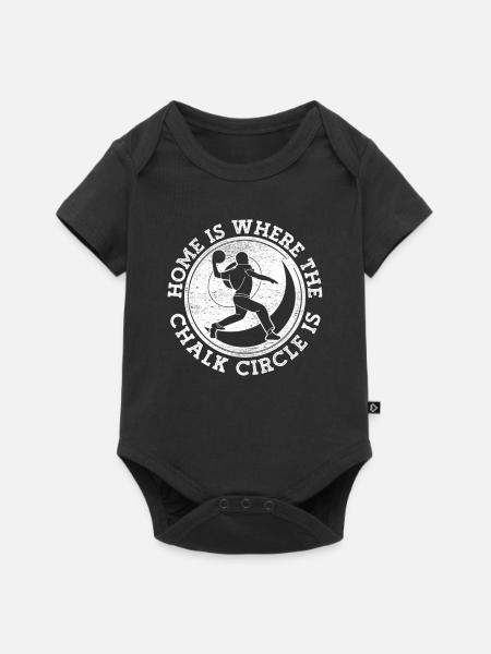 Kugelstoßen Kugelstoß Kugelstoßer - Baby Premium Kurzarmbody - Schwarz