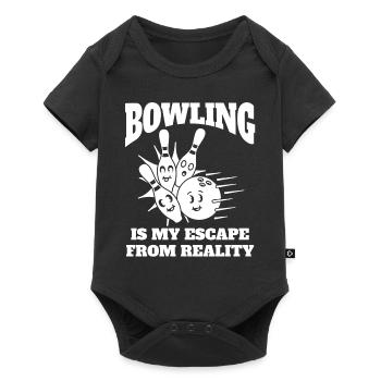 Club de quilles Bowling Bowling Skittles Club - Body à manches courtes Premium Bébé - noir - Devant