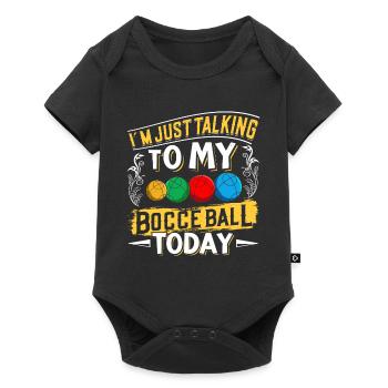Funny Bocce Game - Baby Premium short-sleeve bodysuit - black - Front