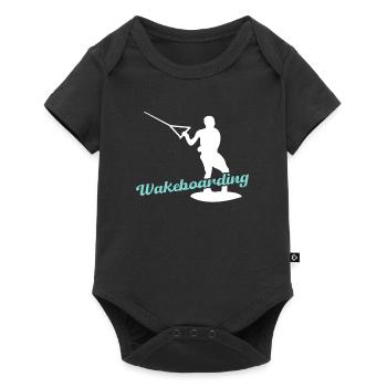 Wakeboarding - Baby Premium Kurzarmbody - Schwarz - Vorne