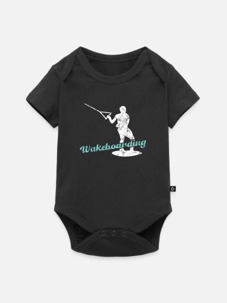 Wakeboarding - Baby Premium Kurzarmbody - Schwarz